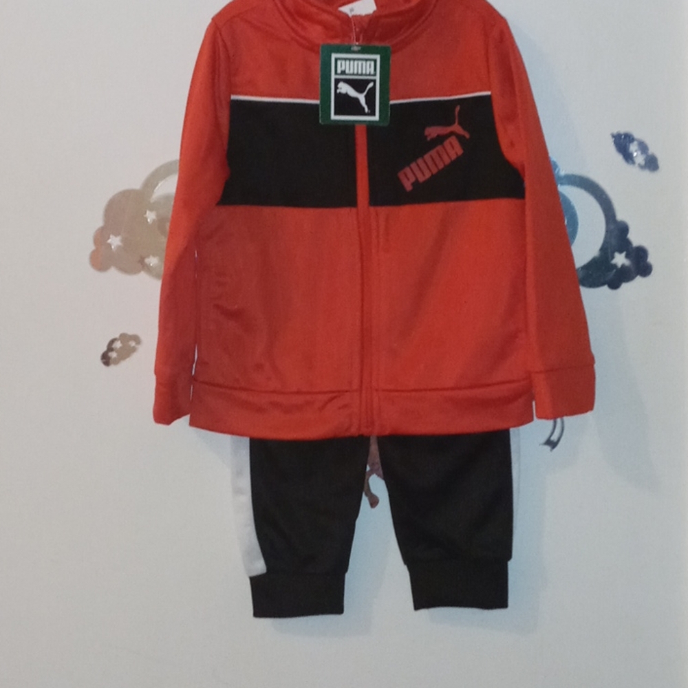 Boys size 24 month red an black